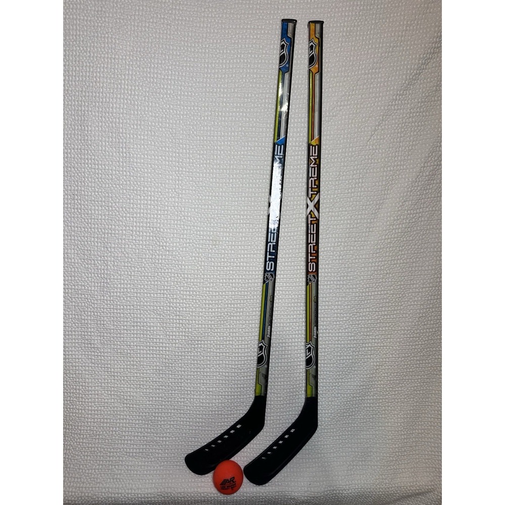 Franklin NHL Street Xtreme Kids Hockey Sticks 32" Set of 2 + Ball Youth